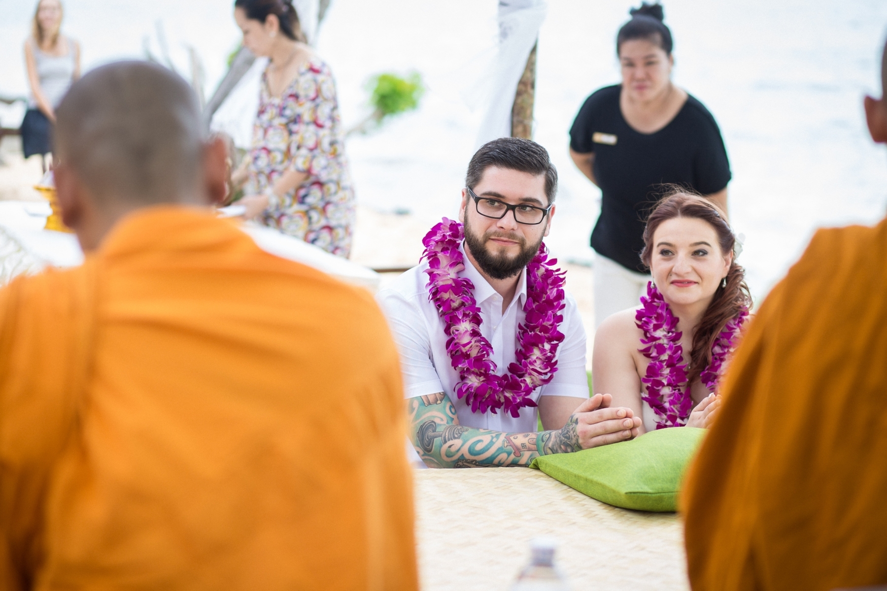 Resort wedding on the beach, Mayalay beach resort, Thailand